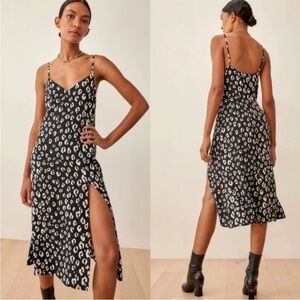 Reformation Crimini Dress in Black Cat